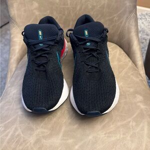 Nike React Infinity Run Flyknit 3 Navy/Red Athletic Sneakers